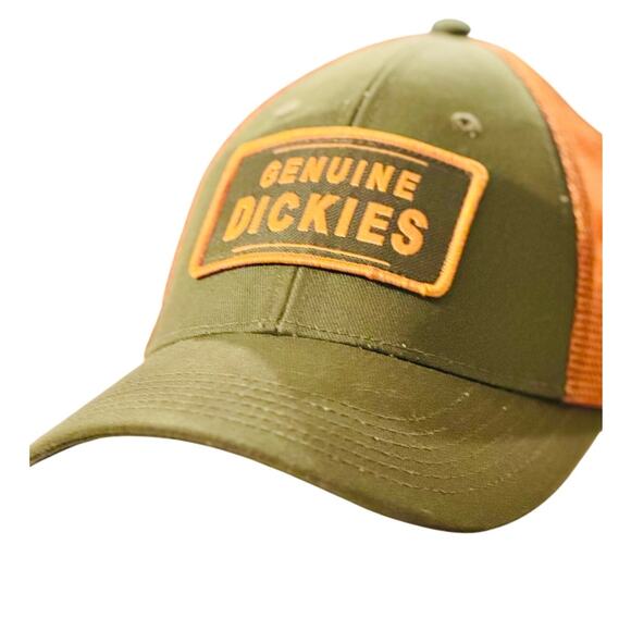 Dickies Other - Dickies Trucker Hat Unisex Adjustable Green Orange Workwear Y2K